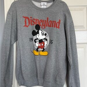 Disney Gray Crewneck Sweater with Mickey Mouse